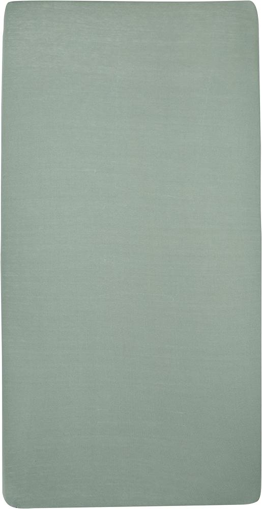 Meyco Jersey Spannbetttuch Spannbettlaken 70x140 / 150 cm Steingrün Bild 1