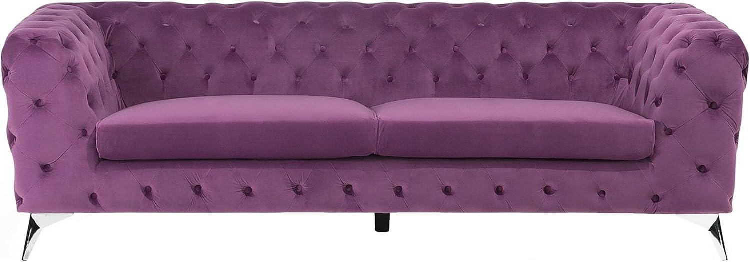 3-Sitzer Sofa Samtstoff violett SOTRA Bild 1