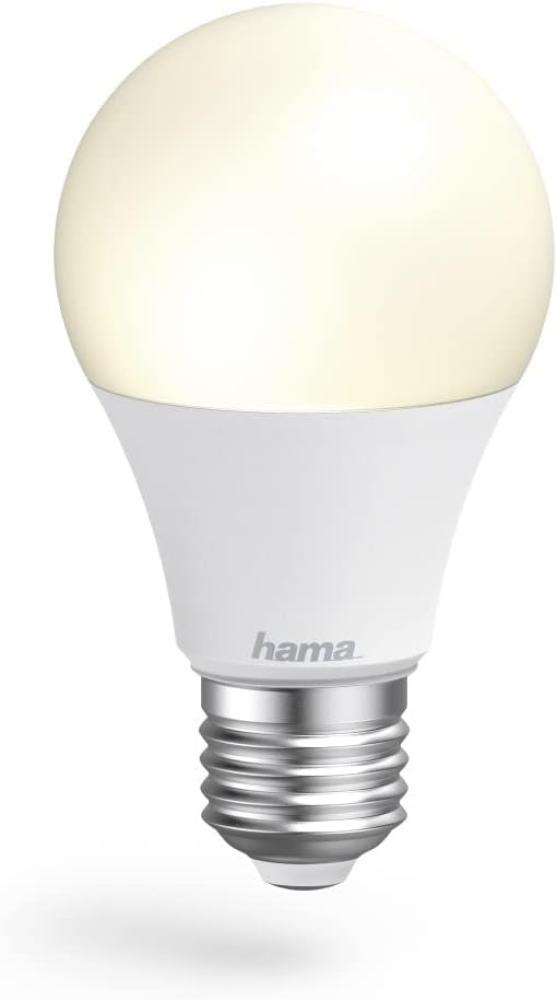 Hama WLAN LED Lampe E27 3er Set (Smart Home Lampe 8,5W Glühbirne, dimmbar, mehrfarbig RGBW, WIFI LED Lampe mit Sprachsteuerung und App, kompatibel mit Alexa, Google, Siri, Apple, kein Hub nötig) Bild 1