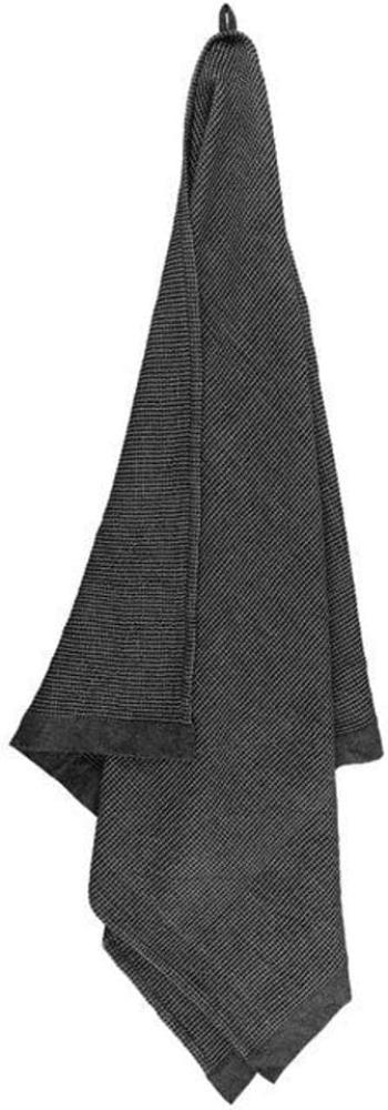 Rento Saunatuch Kenno Towel Schwarz Grau (90x180cm) 331563 Bild 1
