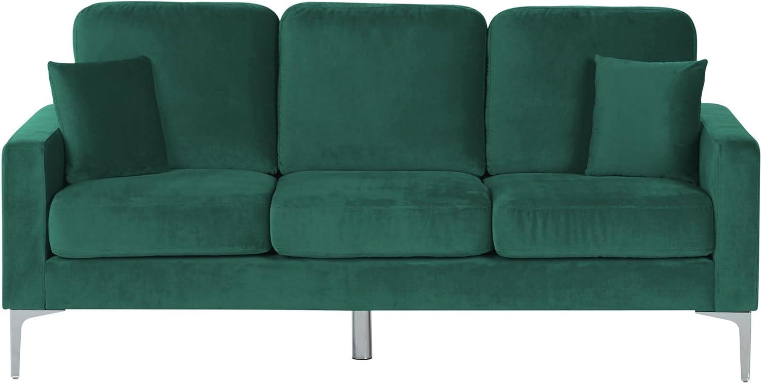 3-Sitzer Sofa Samtstoff smaragdgrün GAVLE Bild 1