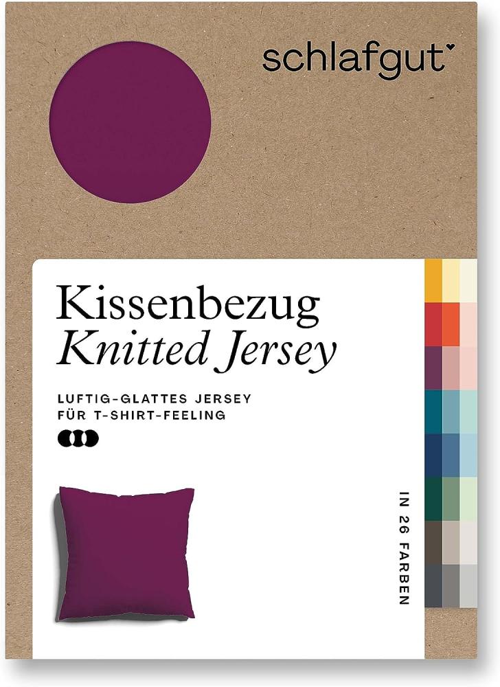 Adam Matheis Kissenbezug Knitted Jersey (BL 80x80 cm) BL 80x80 cm lila Bild 1