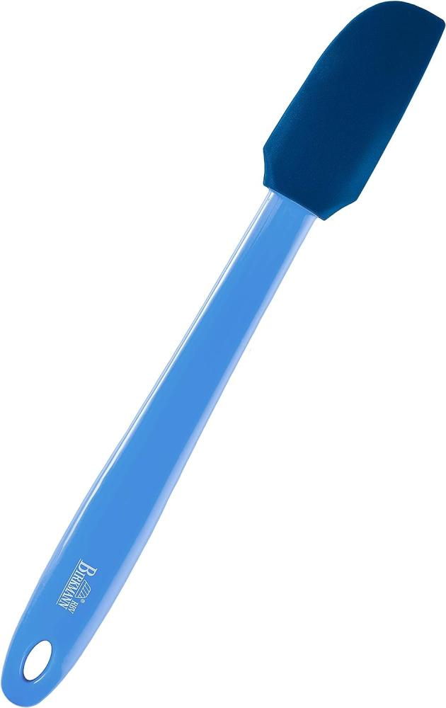 Birkmann Mini Teigschaber Colour Splash, Küchenschaber, Schaber, Silikonkopf mit Kunststoffgriff, Blau, 27 cm, 421776 Bild 1