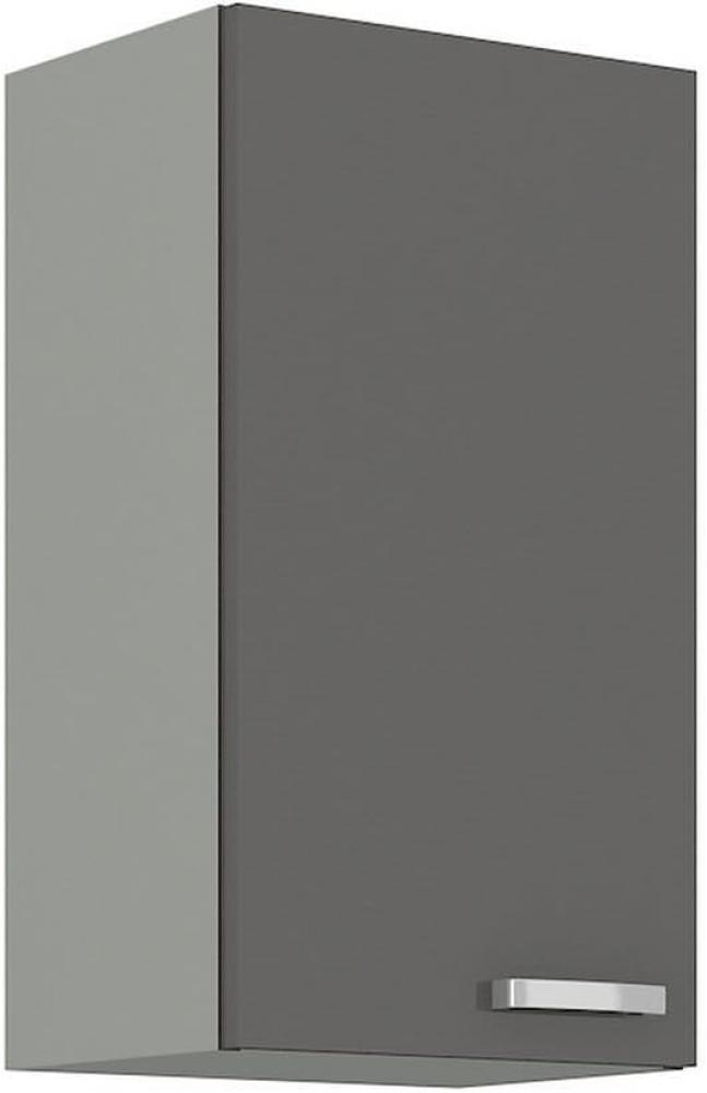 Küchen Hängeschrank GRISS 30 G-72 1F, 30x71,5x31, grau/grau Glanz Bild 1