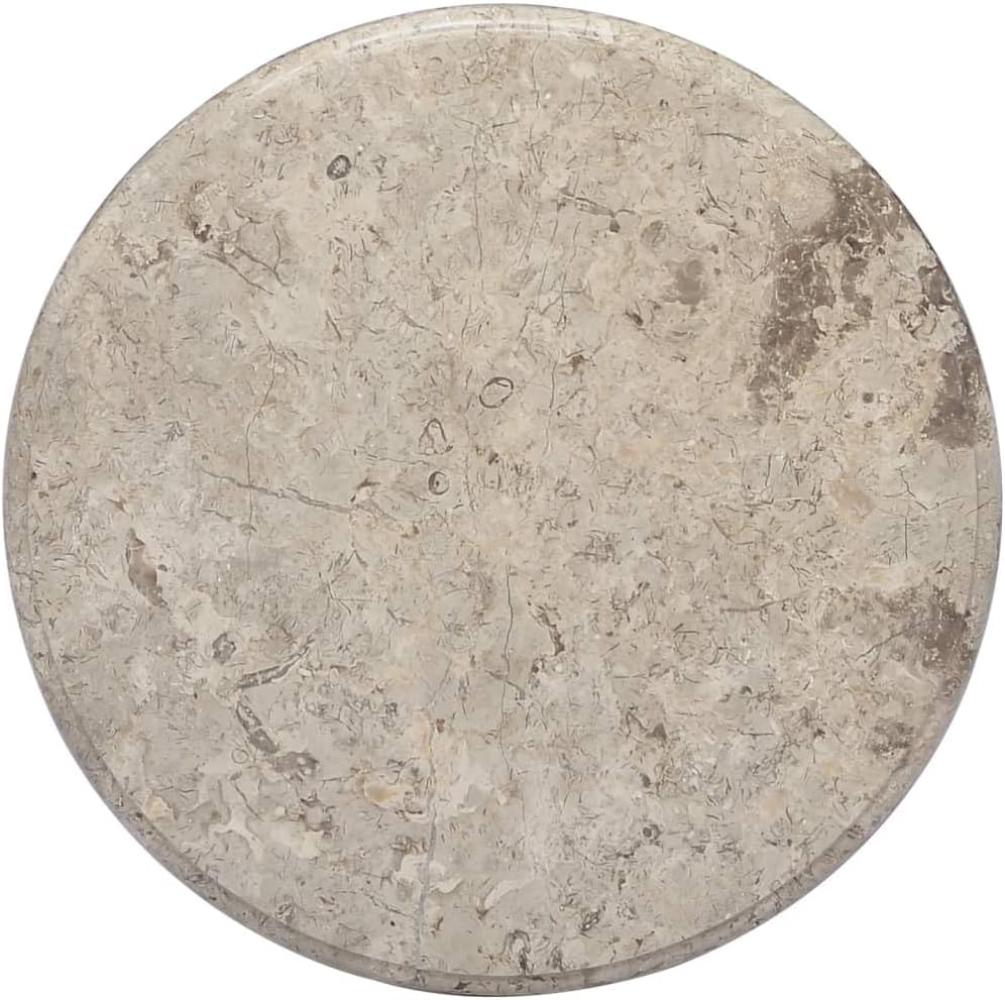 Tischplatte Grau Ø50x2,5 cm Marmor Bild 1