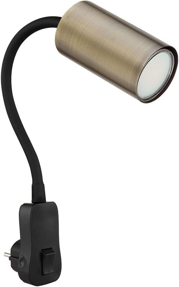 Spotlampe, Metall, skandinavisch, schwarz, H 43cm Bild 1