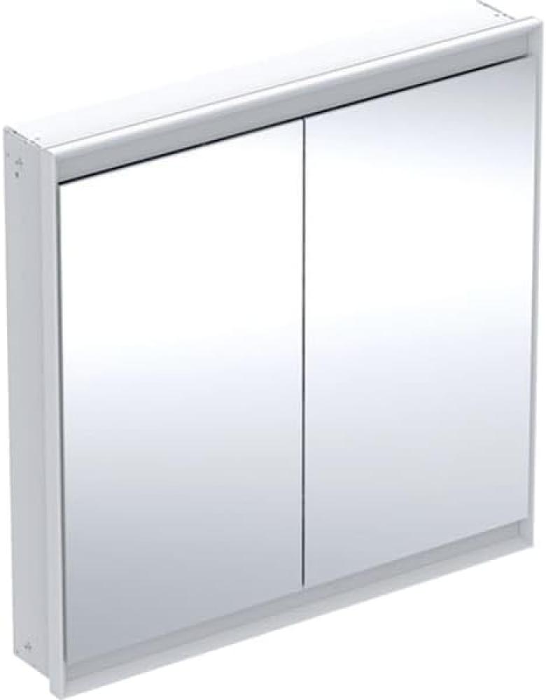 Geberit ONE Spiegelschrank mit ComfortLight, 2 Türen, Unterputzmontage, 75x90x15cm, 505. 802. 00, Farbe: Aluminium eloxiert - 505. 802. 00. 1 Bild 1