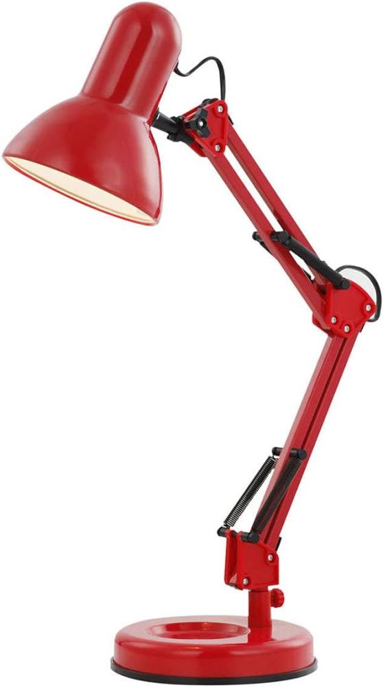 GLOBO Tischlampe Leselampe Tischleuchte Kinder Büro Schreibtischlampe rot 24882 Bild 1