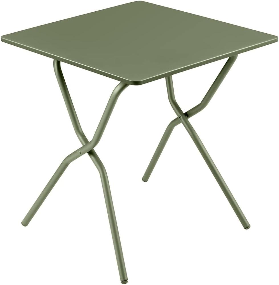 Lafuma BALCONY II Tisch 64x70 cm Colorblock Stahl Moss grün klappbar Bild 1