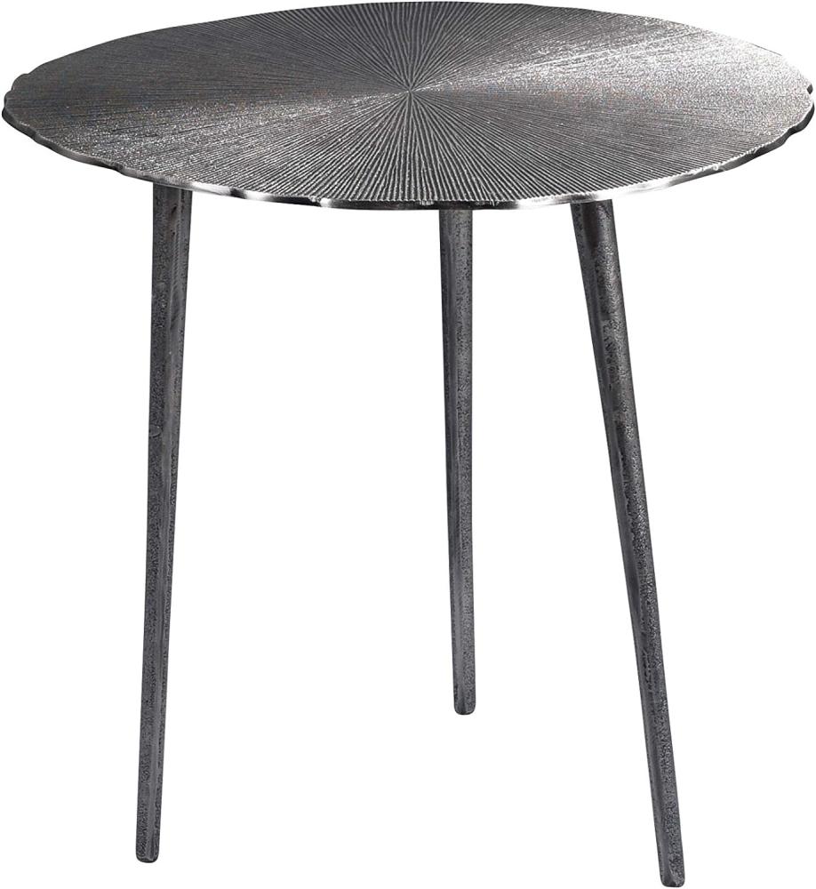 M2 Kollektion Nanda 2 Couchtisch/Beistelltisch/Tischset, Metall, grau, silber, Durchmesser, Höhe 50cm Bild 1