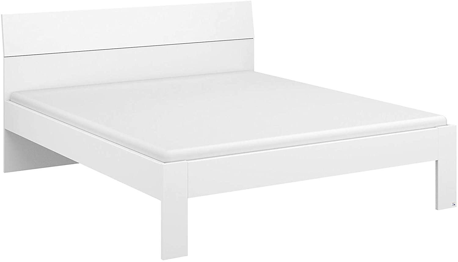Rauch Möbel Flexx Bett Doppelbett Futonbett in Weiß Liegefläche 160 x 200 cm Gesamtmaße Bett BxHxT 165 x 90 x 209 cm Bild 1