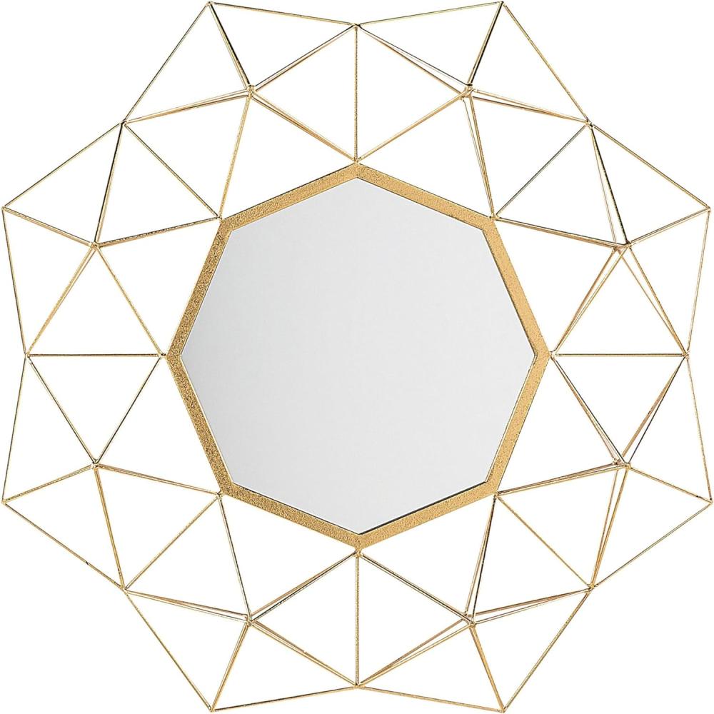 Wandspiegel gold geometrische Form 80 x 80 cm GAILLAC Bild 1