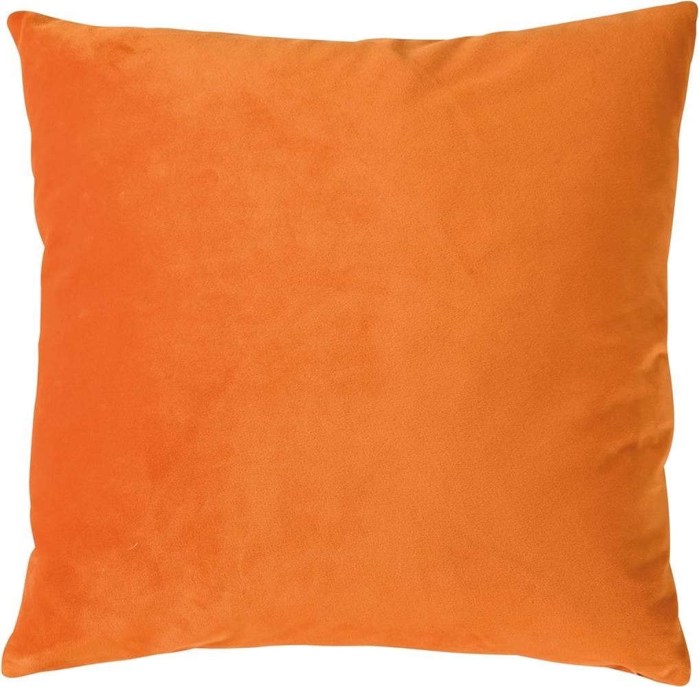 Pad Kissenhülle Samt Smooth Pumpkin Orange (50x50cm) 10424-O80-5050 Bild 1