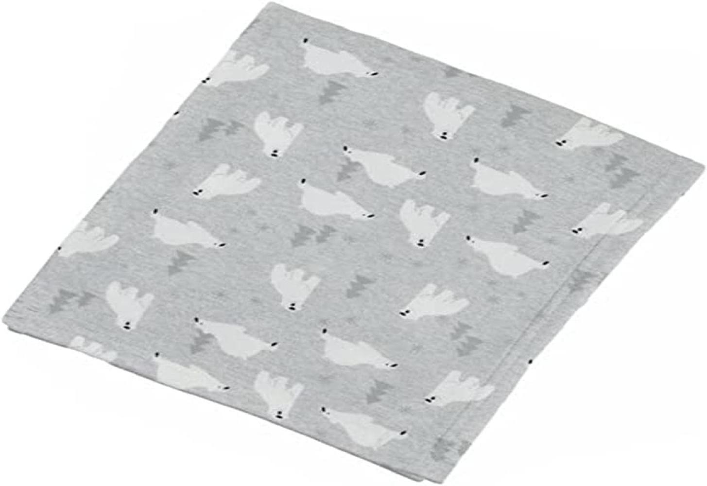 Soft Touch Decke Eisbär 90 x 80 cm Polyester grau Bild 1