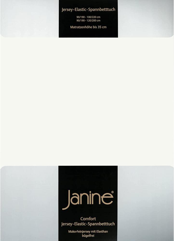 Janine Elastic Spannbetttuch, Jersey, ecru, 140 x 200 cm - 160 x 220 cm Bild 1