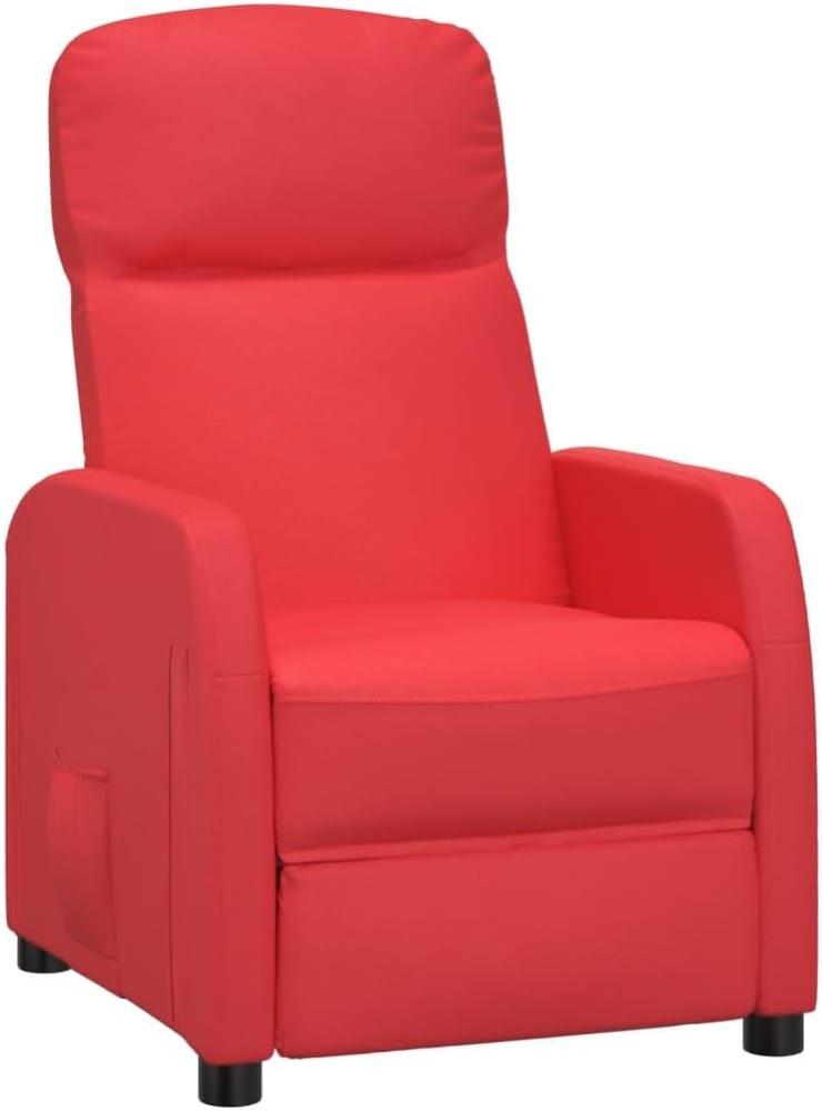 vidaXL Sessel Rot Kunstleder [321357] Bild 1