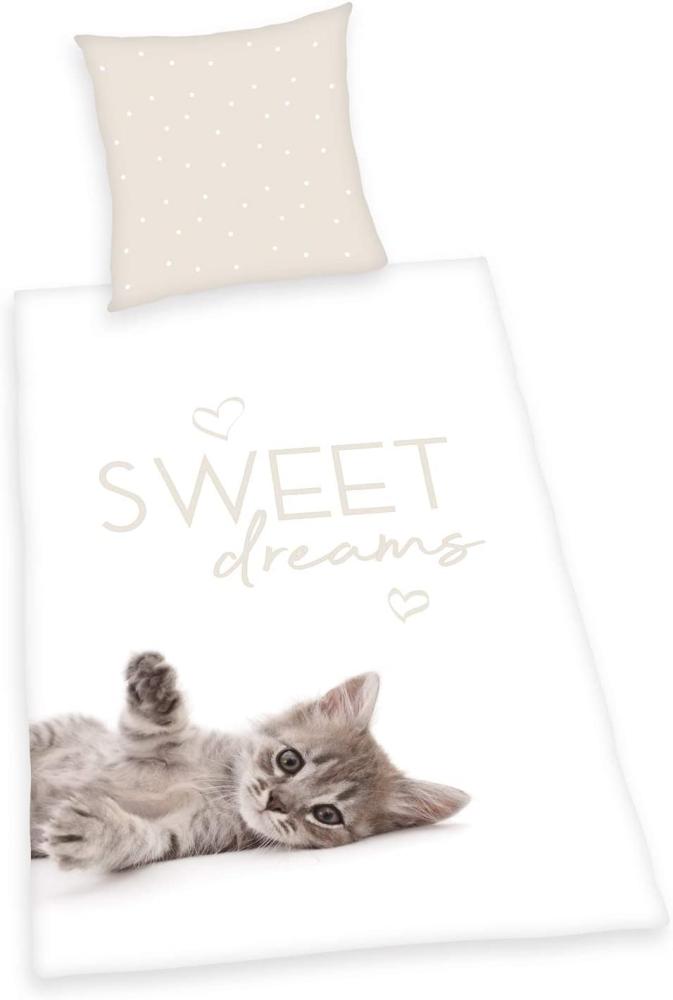 Kattekilling Sweet Dreams Sengetøj - 100 procent bomuld Bild 1