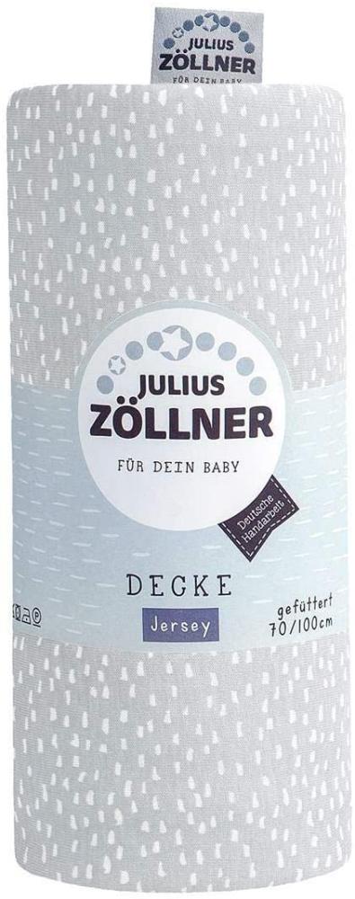 Julius Zöllner Jerseydecke gefüttert 120/120 Tiny Squares Grey Bild 1