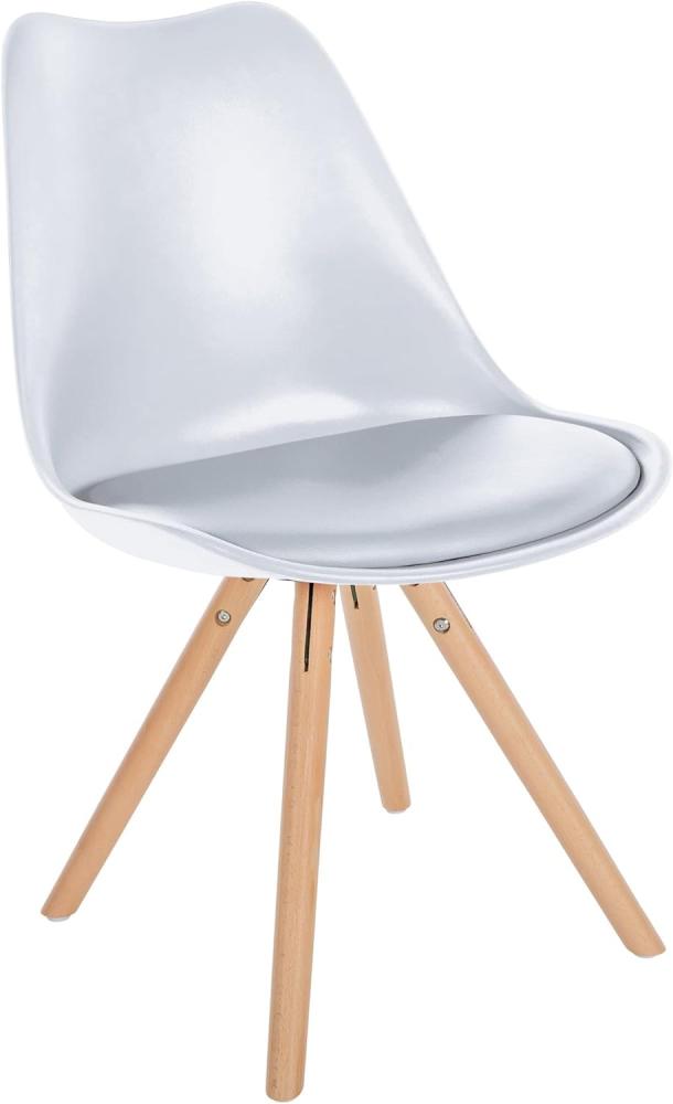 Stuhl Sofia Kunststoff Rund (Farbe: weiß) Bild 1
