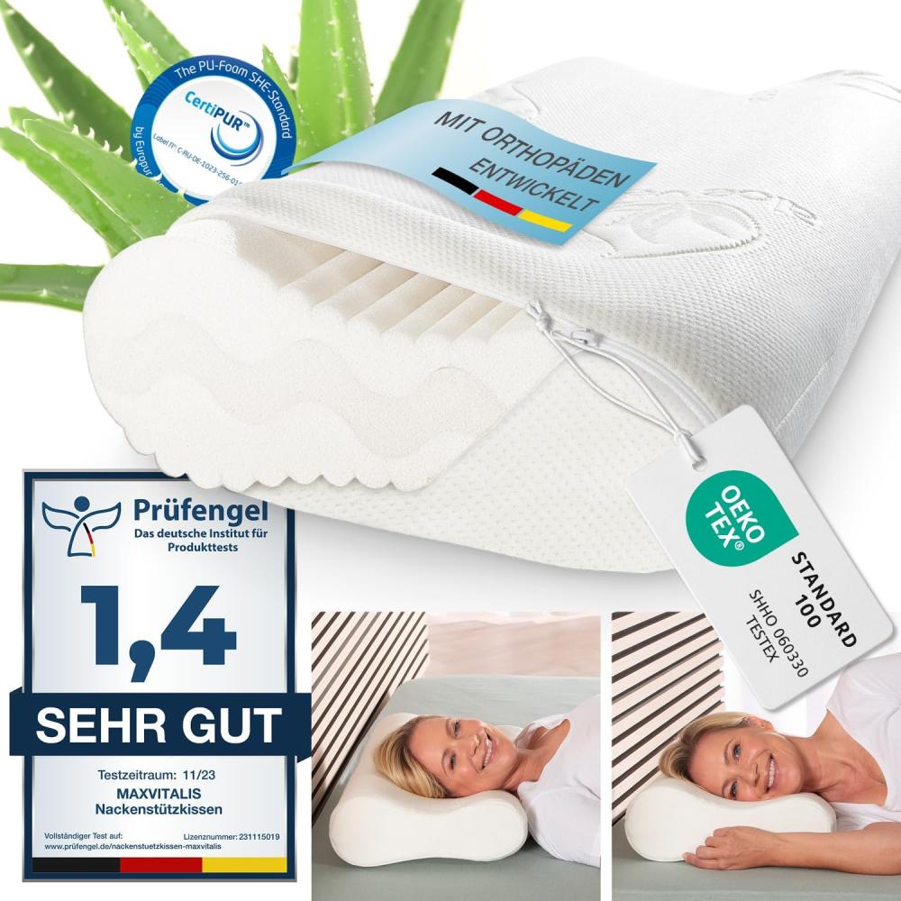 Bestschlaf-Nackenstützkissen »Premium«, 60x35 cm Bild 1