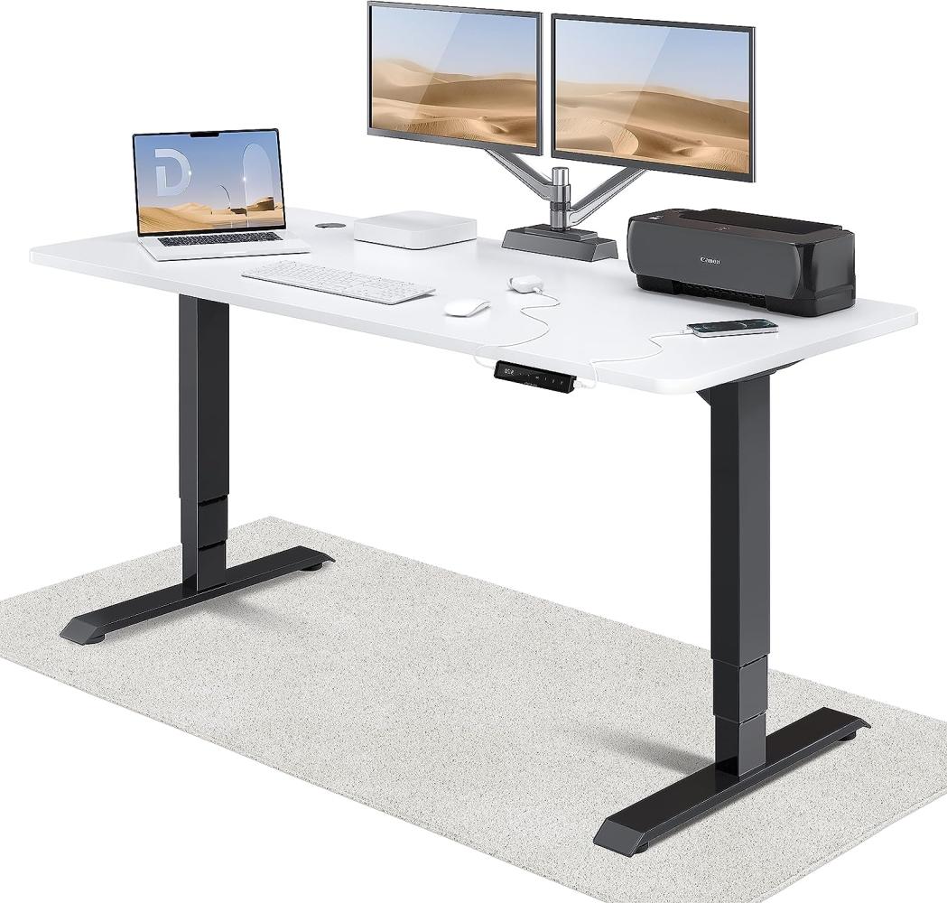 Höhenverstellbarer Schreibtisch (180 x 80 cm) - Schreibtisch Höhenverstellbar Elektrisch mit Flüsterleisem Dual-Motor & Touchscreen - Hohe Tragfähigkeit - Stehtisch von Desktronic Bild 1