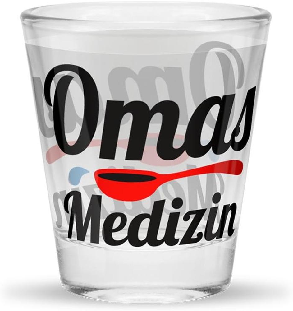 Schnapsglas Omas Medizin 6cl Bild 1