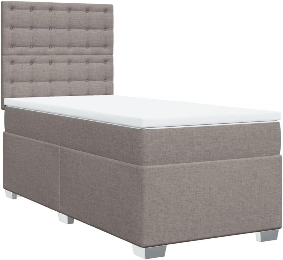 Boxspringbett mit Matratze Taupe 90x200 cm Stoff 3292689 Bild 1