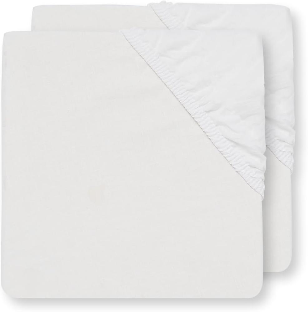 Jollein Spannbettlaken Baumwolle 40 x 80 cm Weiß Bild 1