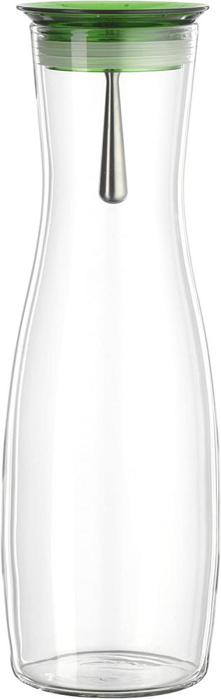 Bohemia Cristal 093 006 108 Simax Karaffe Ca. 1250 ml Aus Hitzebeständigem Borosilikatglas mit Praktischem Ausgießer Aus Kunststoff Grün ''Viva'' Bild 1