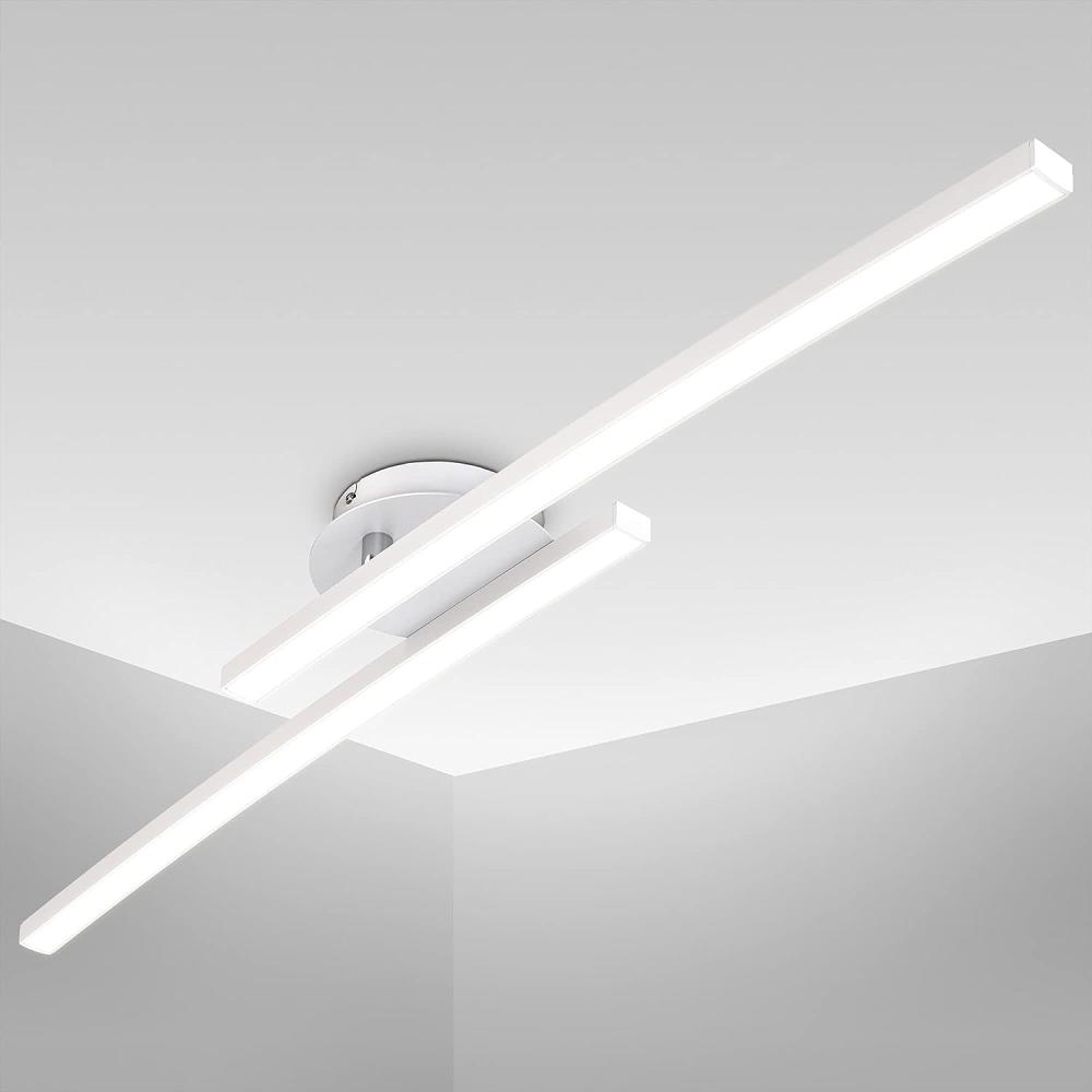 LED Deckenleuchte weiß schwenkbar Deckenlampe 12W warmweiß modern Flur Küche Bild 1