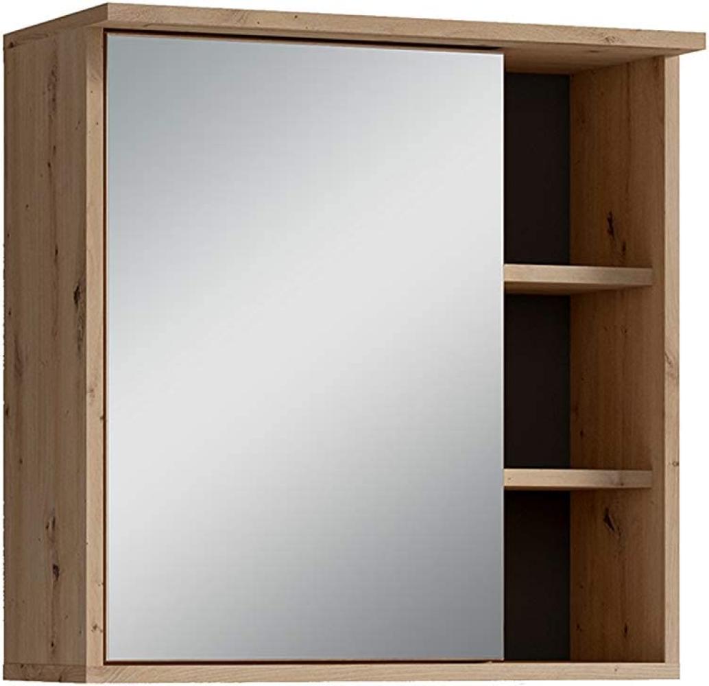 Homexperts 'WANDA' Spiegelschrank, Holzwerkstoff Spanplatte Artisan Eiche, B 60 x H 61 x T 28 cm Bild 1