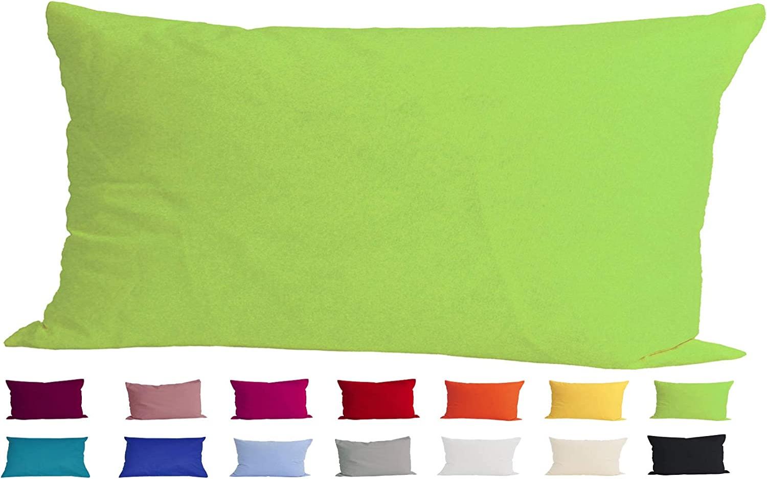 Kissenbezug ca. 40x80 cm apfelgrün 100% Baumwolle beties "Basic" Bild 1