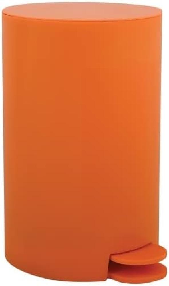 MSV Kosmetikeimer "Osaki" Mülleimer Treteimer Abfalleimer - 3 Liter – mit herausnehmbaren Inneneimer - Orange Bild 1