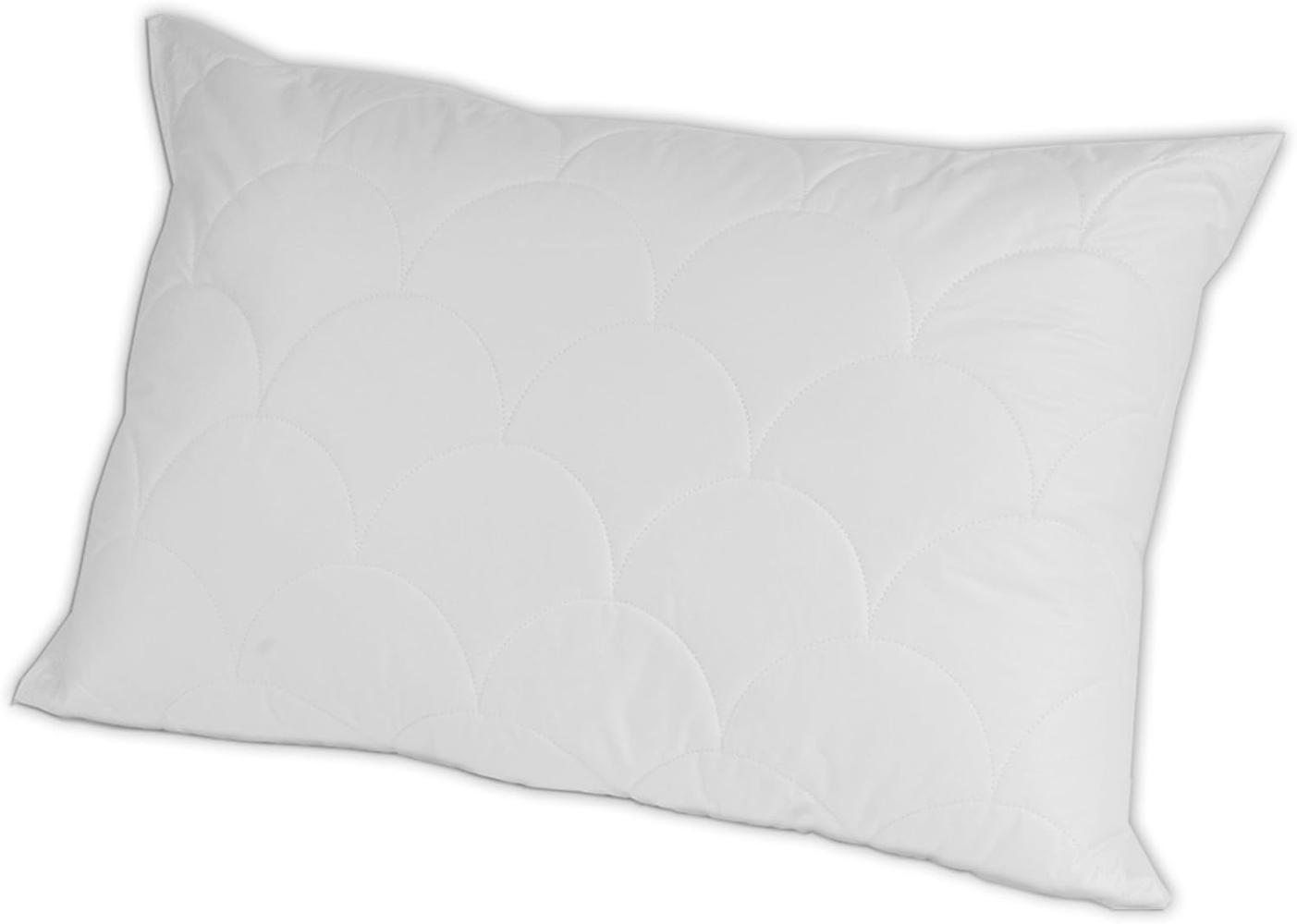 Merino-Betten Hochwertiges Kopfkissen 50x70 | Schlafkissen | Innenkissen mit verstepptem Bezug | Serie Wolke Bild 1