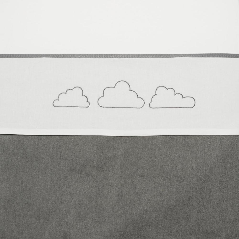Meyco 'Clouds' kleines Bettlaken 75 x 100 cm, grau Bild 1