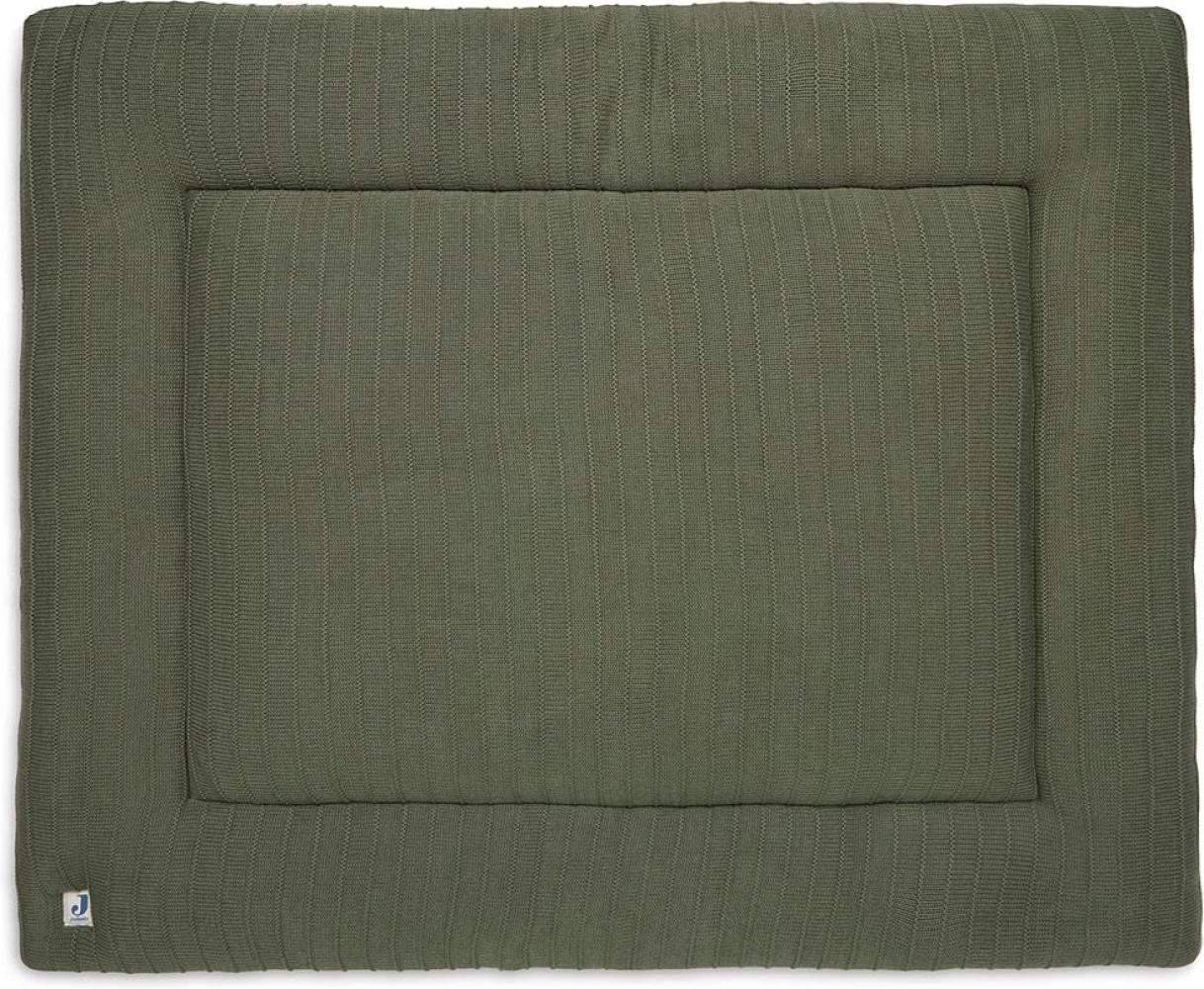 Jollein Pure Knit Boxkleed 75 x 95 cm Leaf Green Grün Bild 1