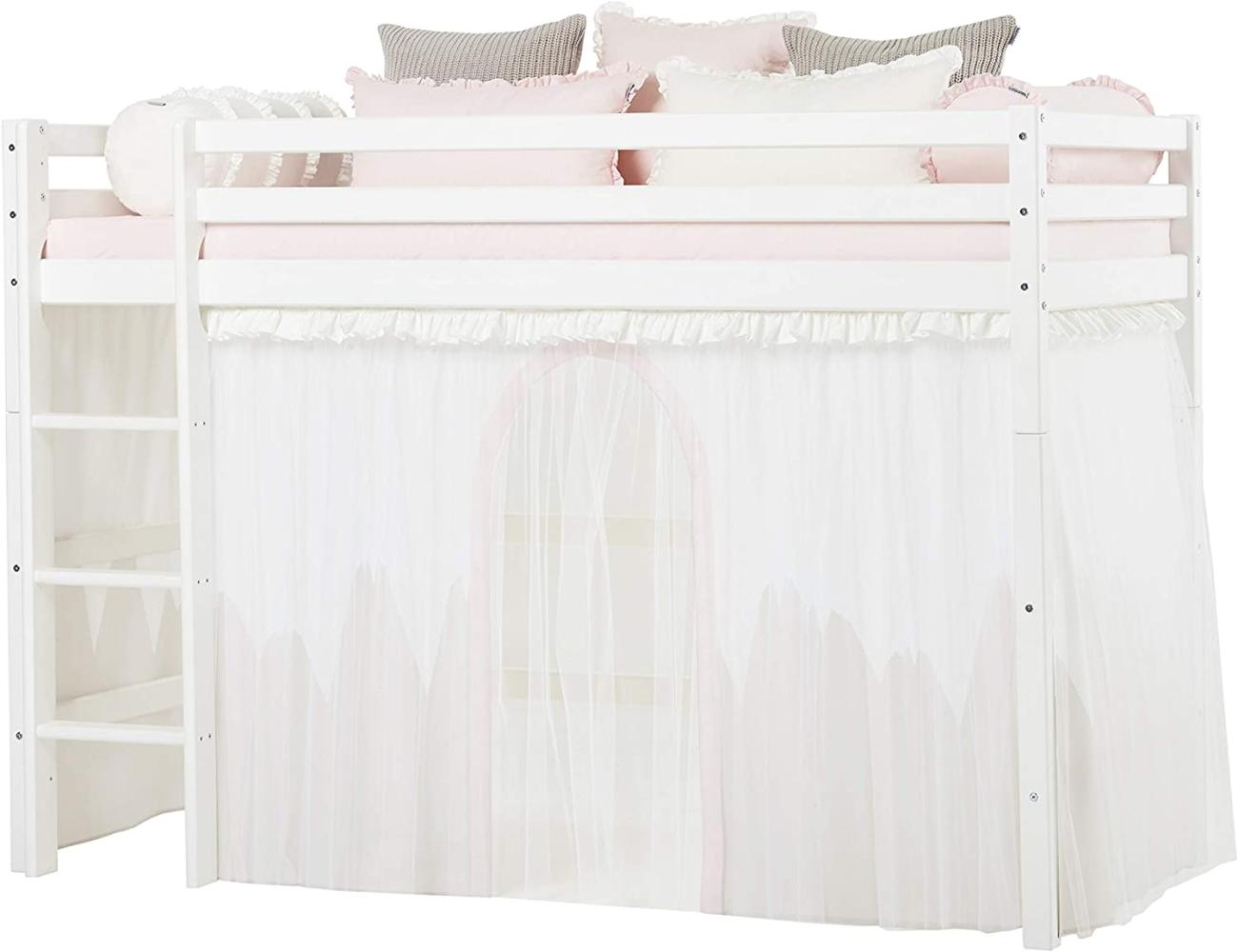 Hoppekids Wonderland Vorhänge mit tüll für Mittelhoches Bett, Baumwolle, Winter Wunderland, 90 x 200 cm Bild 1