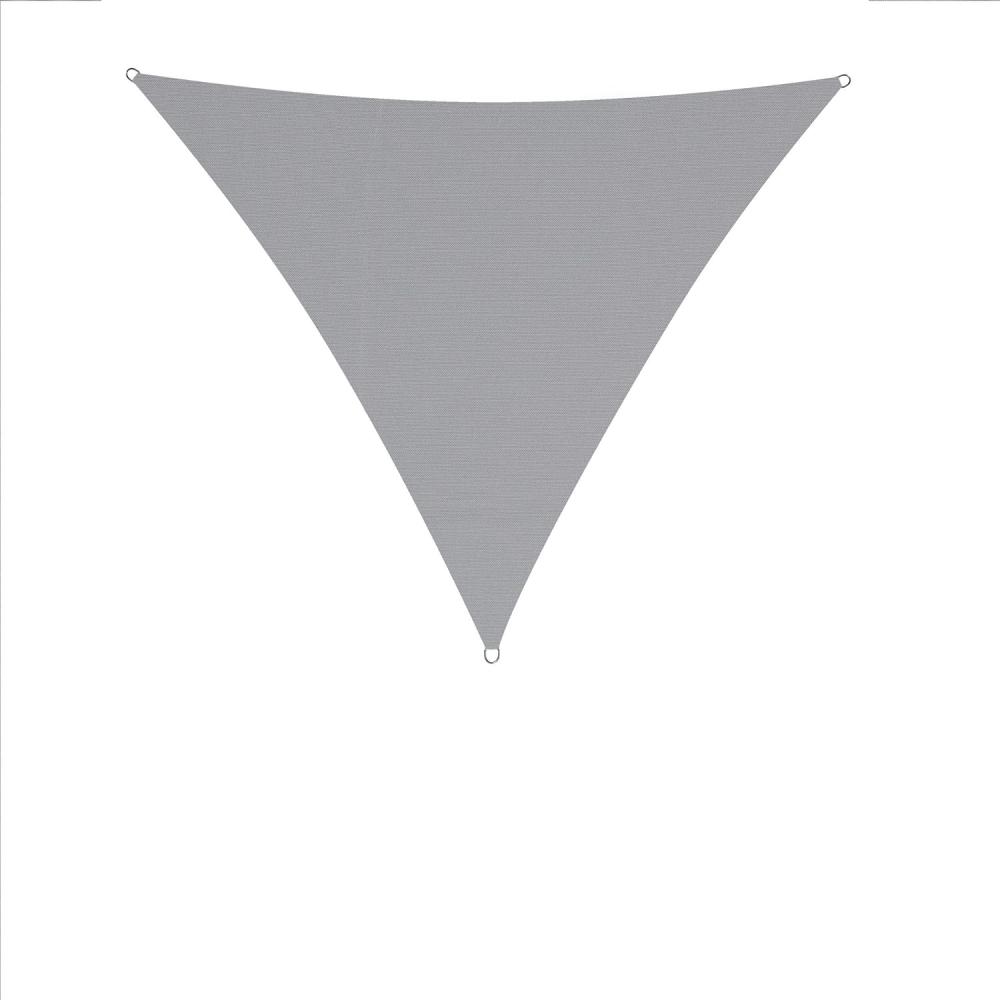 Lumaland Sonnensegel Polyester Dreieck 3 x 3 x 3 Meter Hellgrau Bild 1