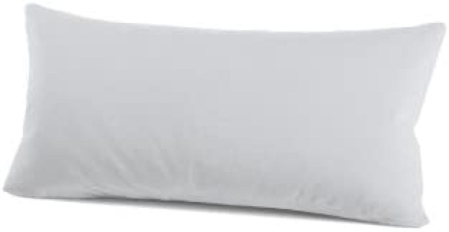 Schlafgut Kissenbezug Basic Jersey Baumwolle | Kissenbezug einzeln 40x80 cm | silber Bild 1