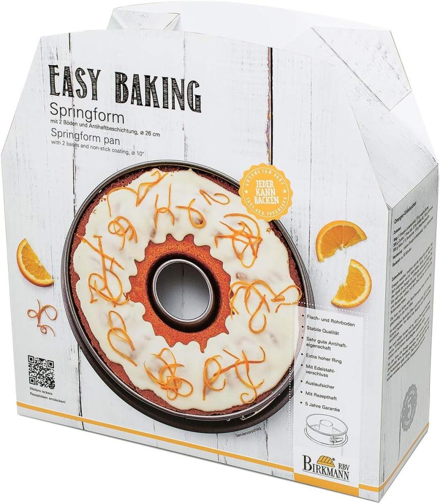 Birkmann Easy Baking Springform mit Zwei Böden, Spring Form, Kuchenform, Servierboden, Anithaft, 26 cm, 881044 Bild 1