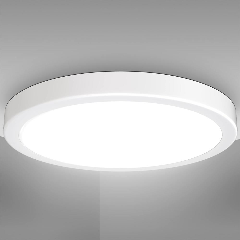 LED Deckenlampe Deckenleuchte weiß Wohnzimmerlampe Flurleuchte 24W Warmweiß IP20 Bild 1