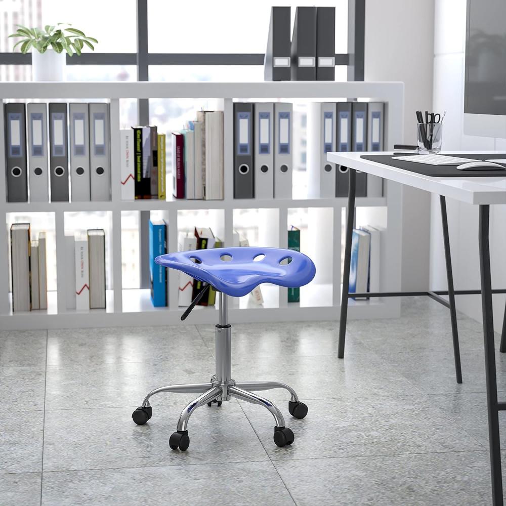 Flash Furniture Bürostuhl, Plastik, Nautical Blue, 38. 1 x 43. 18 x 65. 41 cm Bild 1
