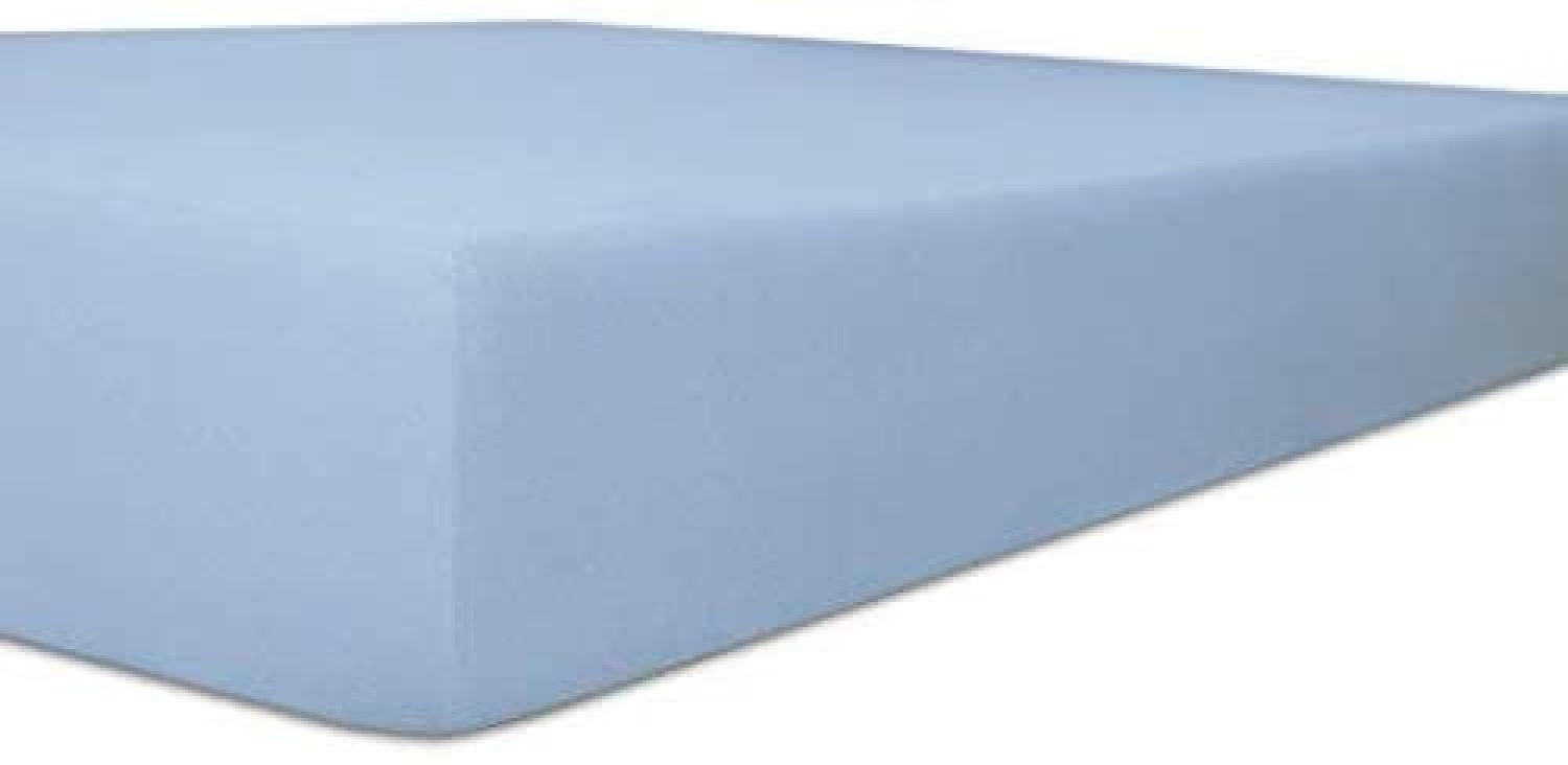 Kneer Easy-Stretch Jersey Spannbetttuch, Farbe:38 Eisblau;Größe:180x200-200x220 cm Bild 1