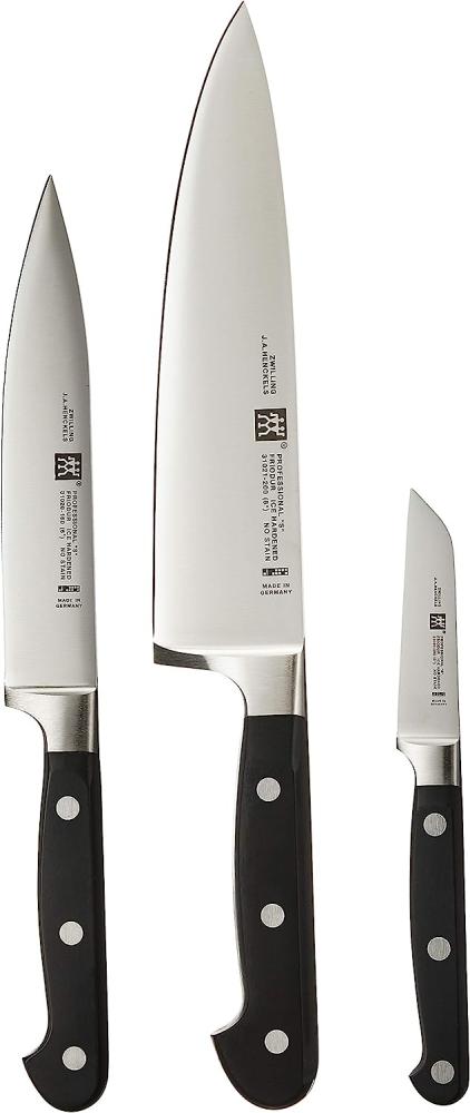 Zwilling Messerset Professional-S 3 teilig, Edelstahl, Silber-Schwarz, 38 x 28 x 28 cm, 3-Einheiten Bild 1