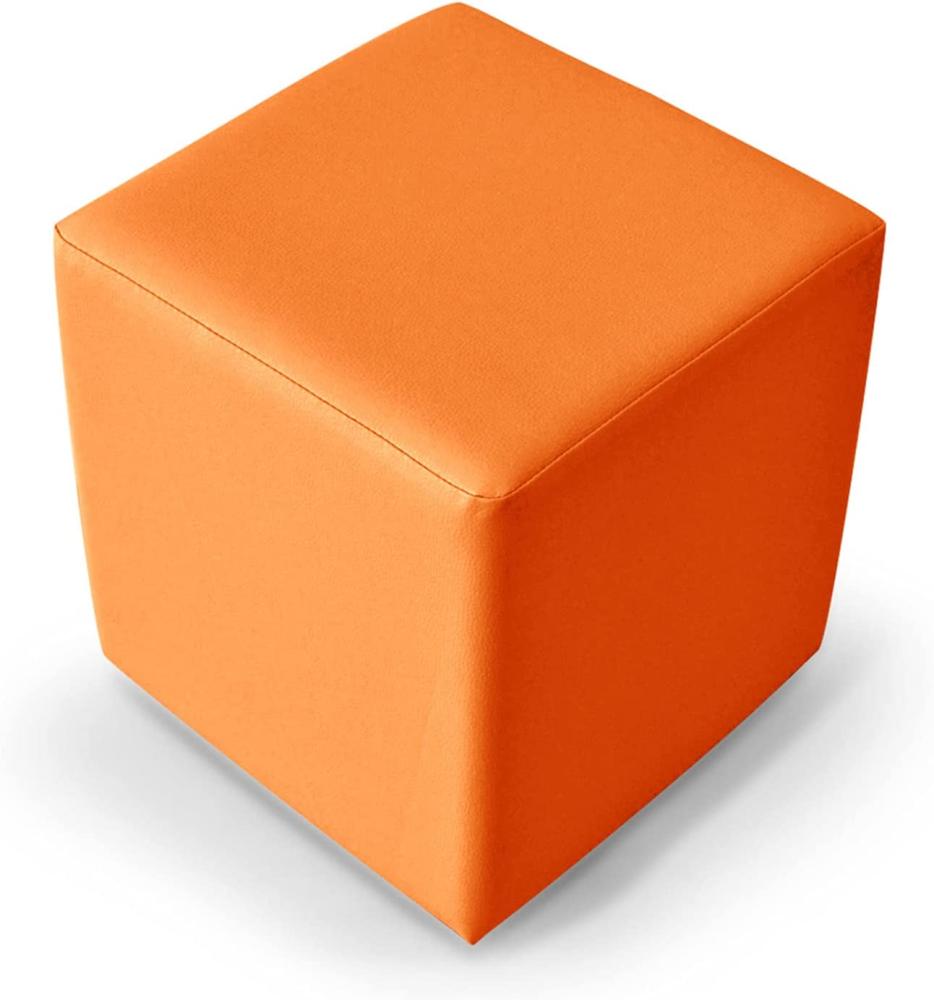 Möbel-Eins KUBUS Sitzwürfel 39x34x34 cm orange Bild 1