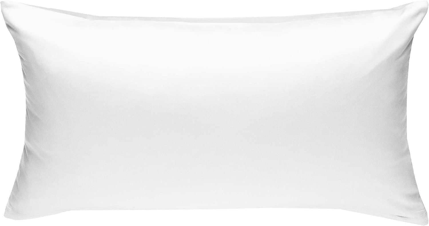 Bettwaesche-mit-Stil Mako Interlock Jersey Bettwäsche "Ina" uni/einfarbig weiß Kissenbezug 40x80 Bild 1