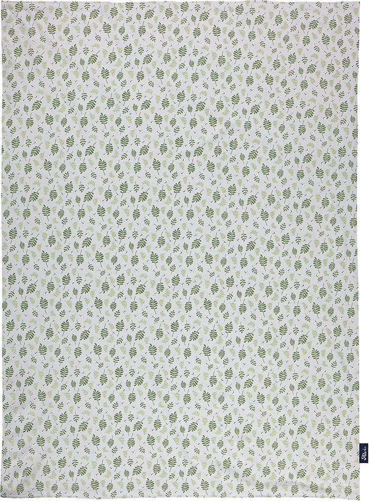 Alvi Babydecke Jersey Organic Cotton Drifting Leaves 75x100 Bild 1
