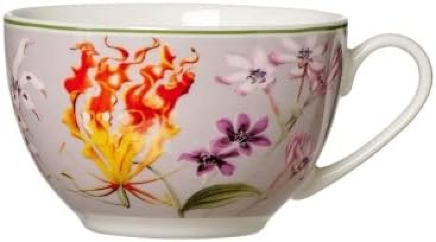 Geschirr-Serie Flora grau - Kaffeetasse Flora grau Bild 1