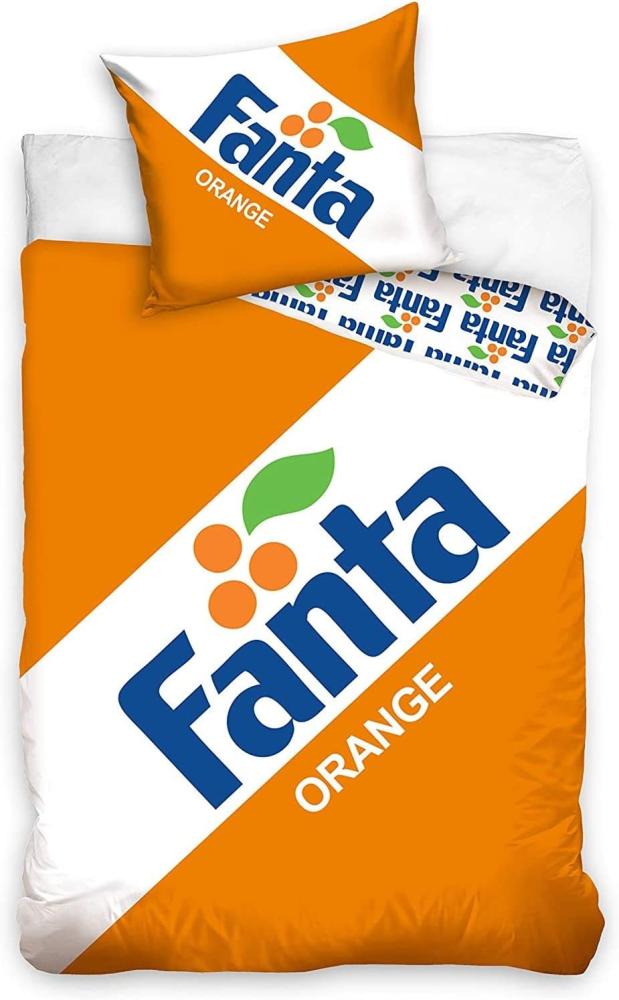 Fanta Orange Bettwäsche Baumwolle Set 155-160x200 cm Bild 1