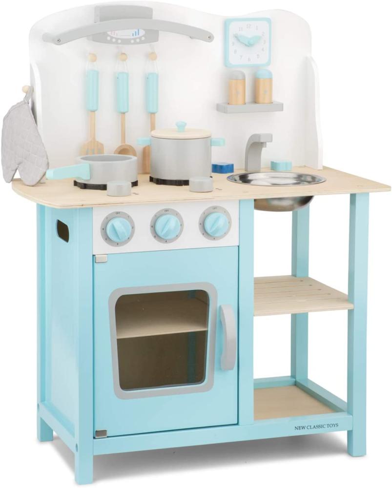 New Classic Toys 11057 Kitchenette-Bon Appetit-Blue, Multicolore Color Bild 1